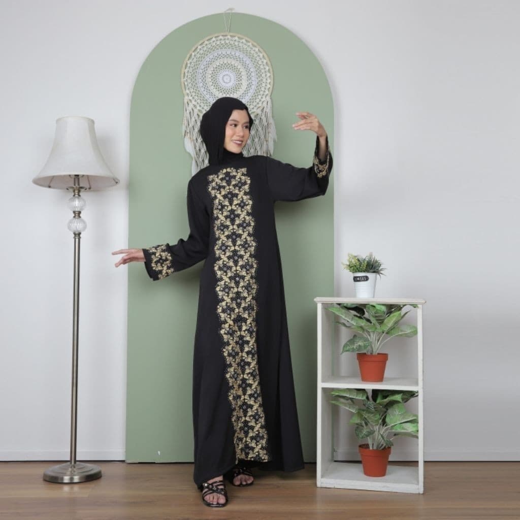 Modesti Jubah Sahara Sulam, Manik Terbaru Fashion Muslimah  Ada Pocket