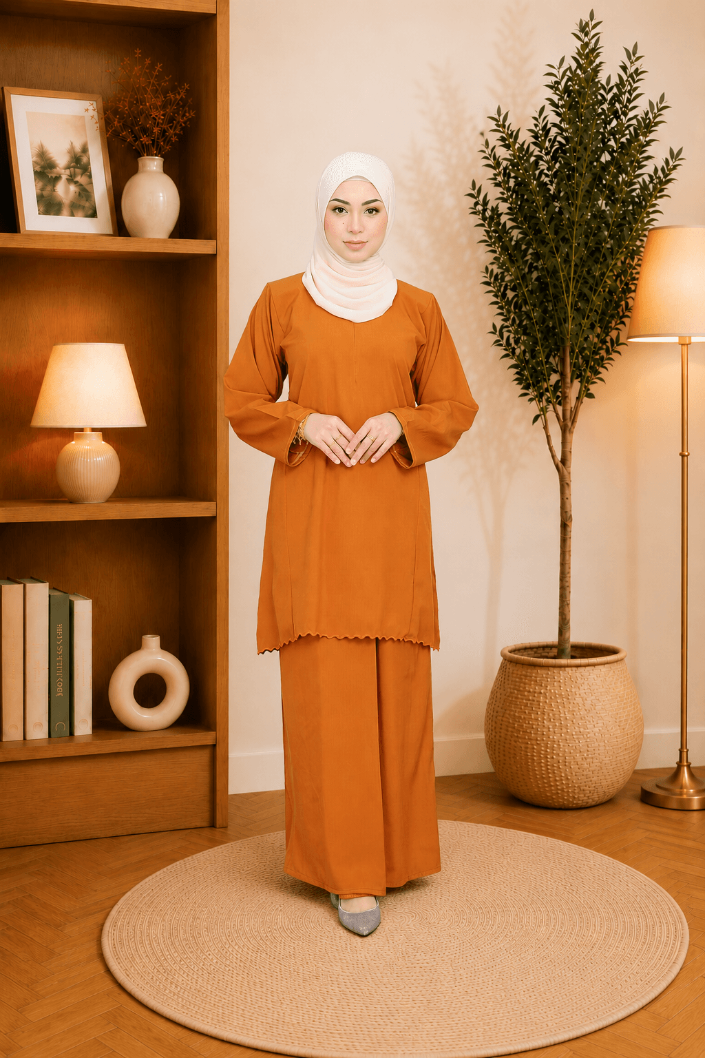 Baju Kurung Pahang Akasha | Cotton Jacquard | Saiz S-3XL