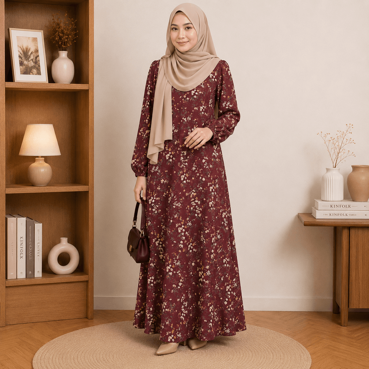 Jubah Dress Armani Exclusive Ironless | Korean Crepe |