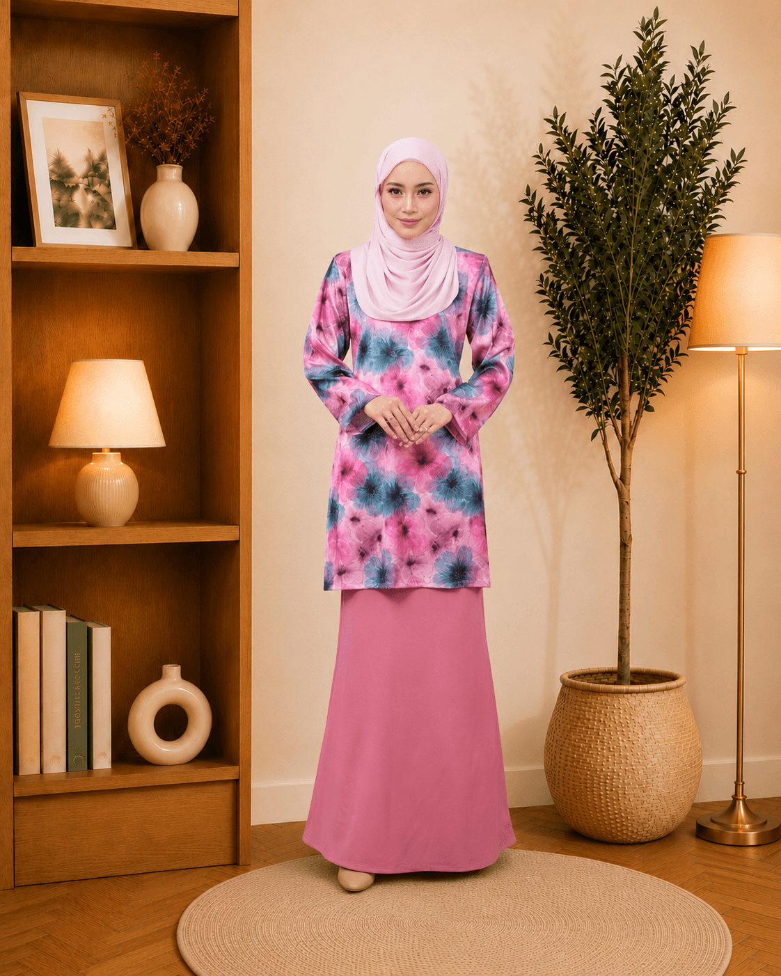 Baju Kurung Moden Mahira Abstract | Silk Jacquard Premium | Saiz S-3XL