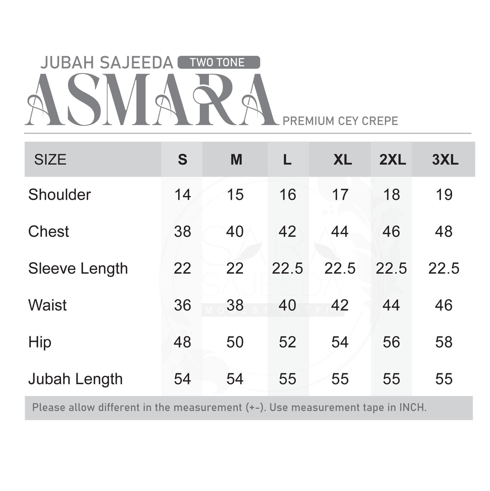 Jubah Asmara Stripe Ironless | Fashion Wanita Moden