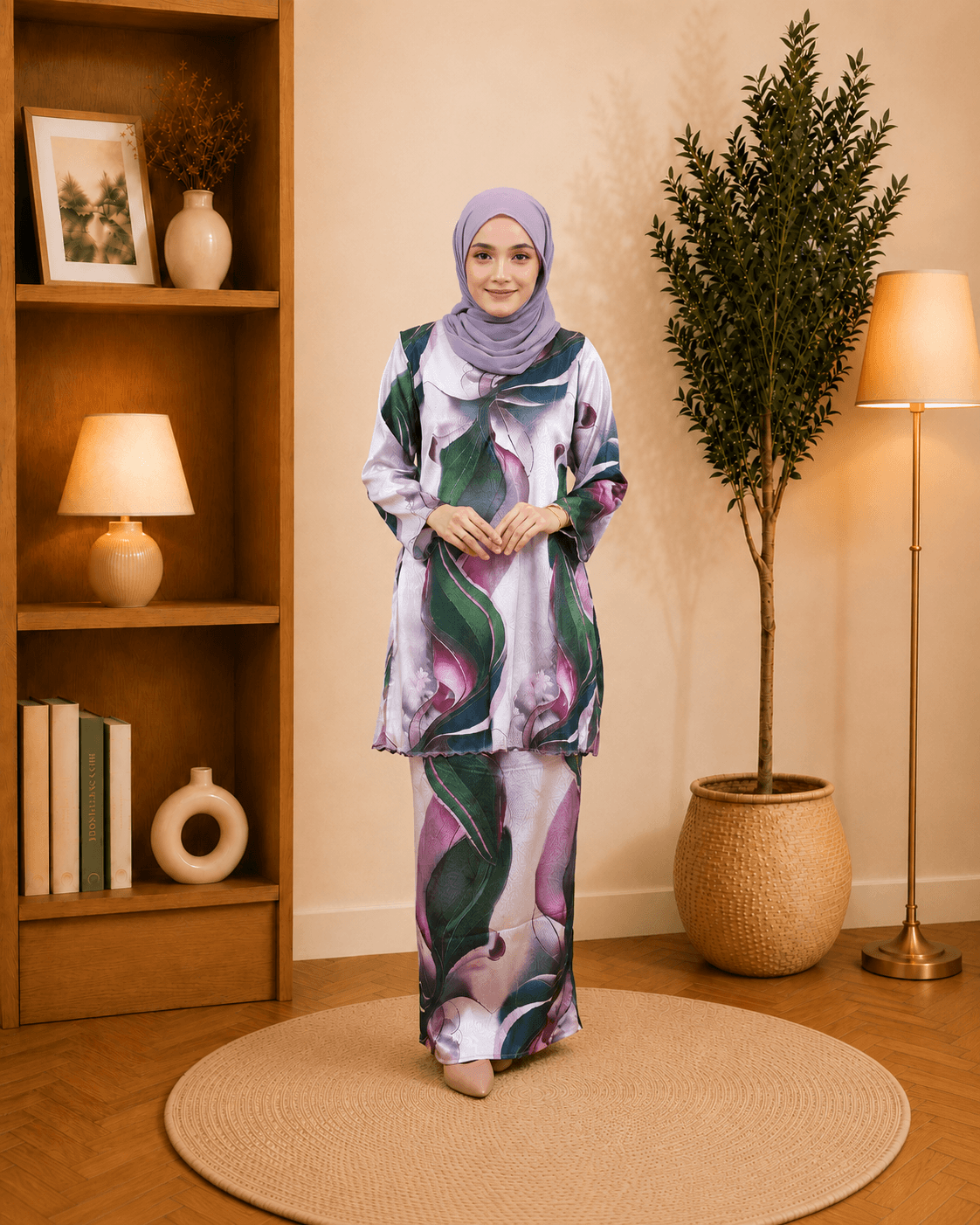 Baju Kurung Deluna | Silk Jacquard Premium | Saiz S-5XL
