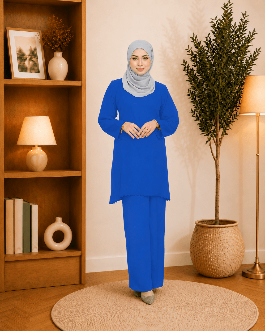 Baju Kurung Pahang Akasha | Cotton Jacquard | Saiz S-3XL