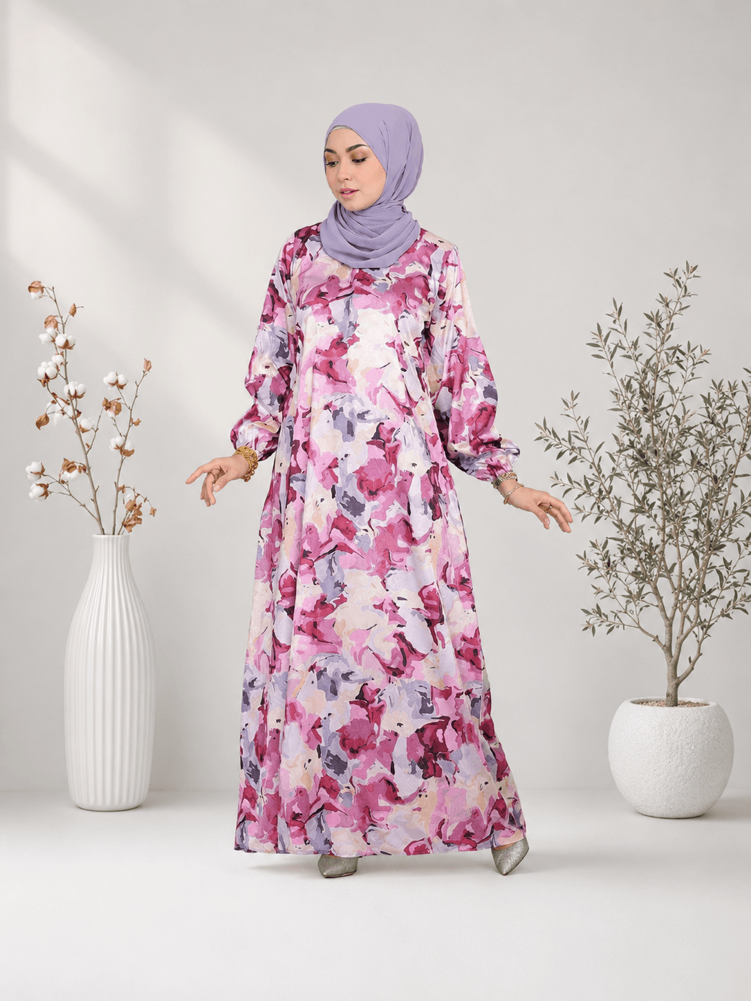 Jubah Dress Arissa Ironless | Jacquard Premium | Saiz S-5XL